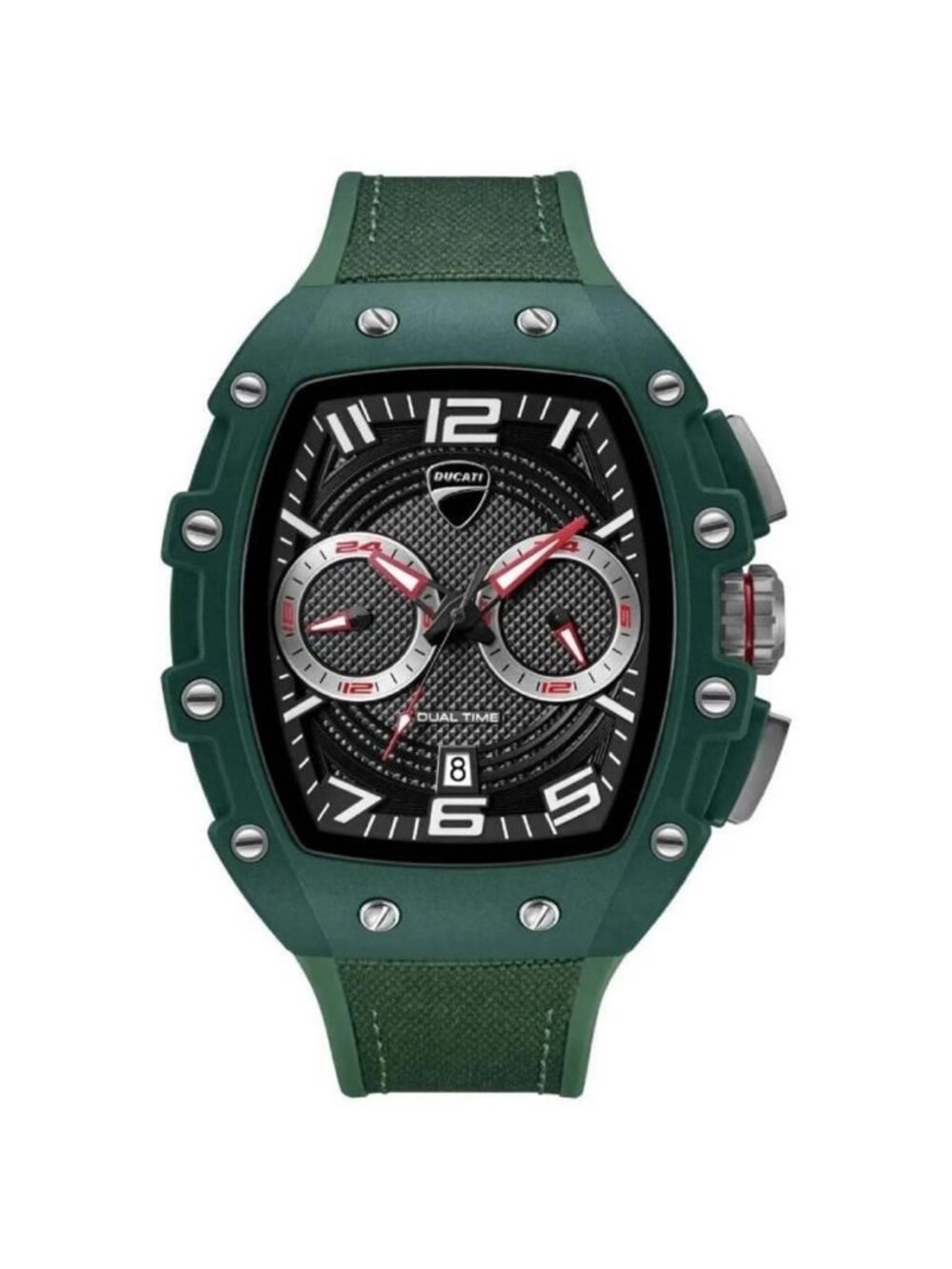 NWT Ducati Dual Time Quartz Black Dial Men's Watch